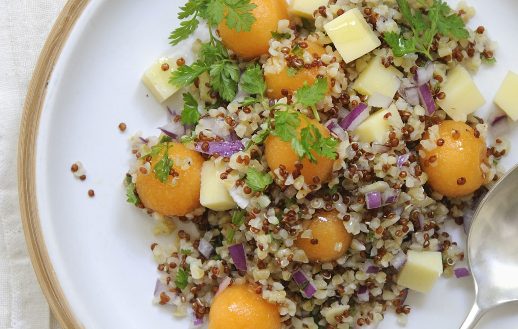 salade au quinoa et beaufort
