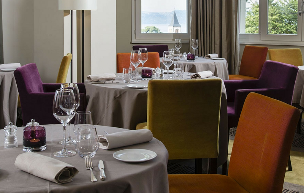 restaurant la table hôtel Ermitage Evian
