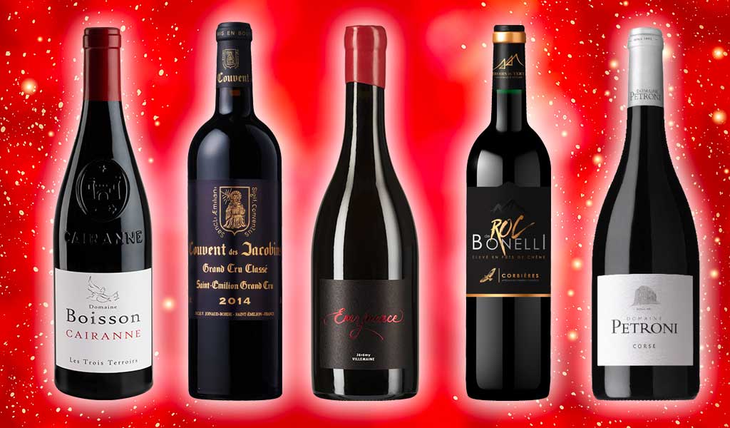 5 vins rouges Noël 2023