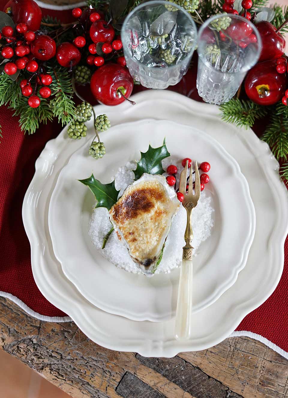 recette huître Hélie et foie gras