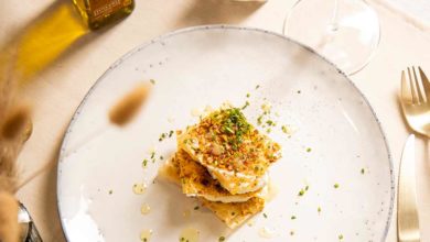 millefeuille huile d'olive & cèpes